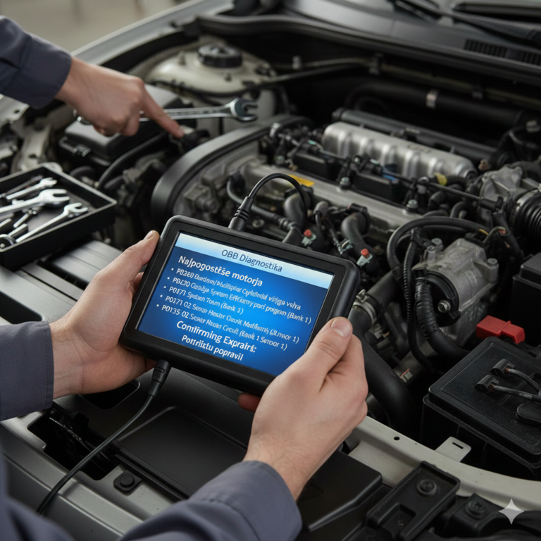 OBD diagnostika: razlaga najpogostejših napak motorja (in kako jih pravilno potrditi)