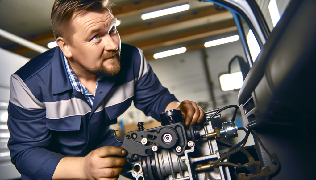 Lokalni mehanik pregleduje servo volan Renault Masterja.